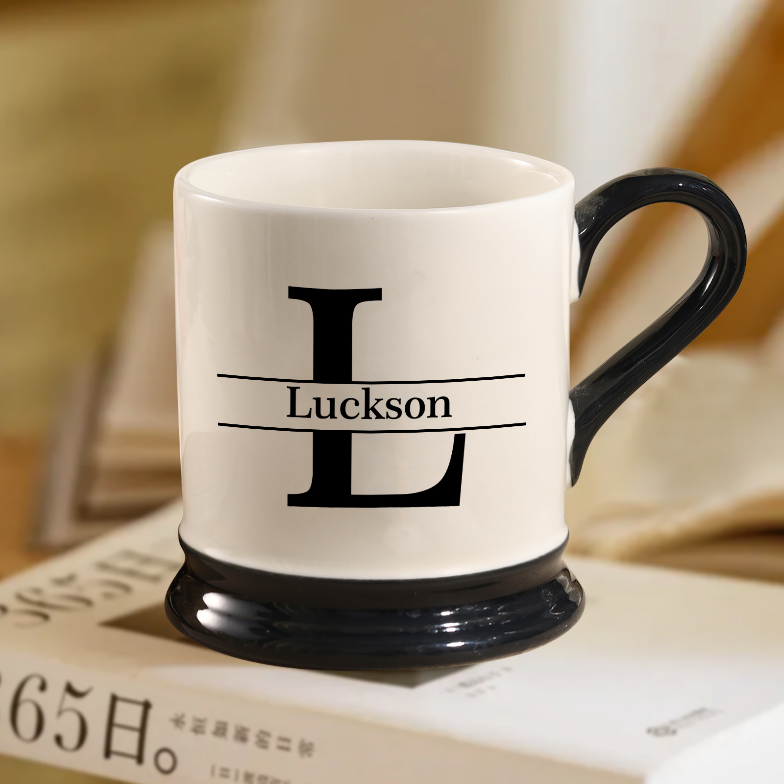 Personalised Ceramic Mug with Custom Name & Initial – Thoughtful Gift for Family & Partner | Jessemade