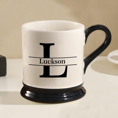 Personalised Ceramic Mug with Custom Name & Initial – Thoughtful Gift for Family & Partner | Jessemade