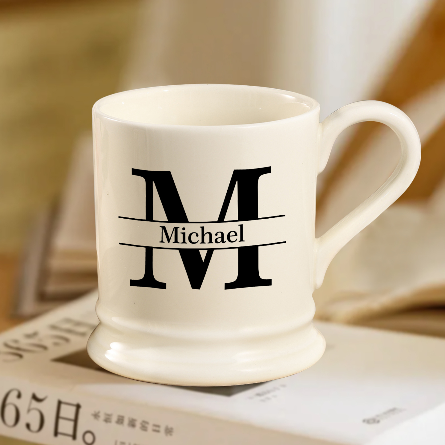 Personalised Ceramic Mug with Custom Name & Initial – Thoughtful Gift for Family & Partner | Jessemade