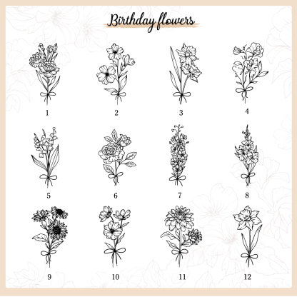 Personalised Ceramic Mug with Custom Name & Birth Flower – Thoughtful Gift for Family & Partner | Jessemade