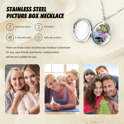 Personalised Birth Flower Locket Necklace, Custom 1 Photo  & 1 Name Pendant Gift for Grandma | Jessemade