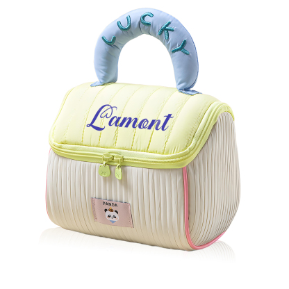 Personalised Makeup Bag with Custom Name and Soft Handle | Jessemade