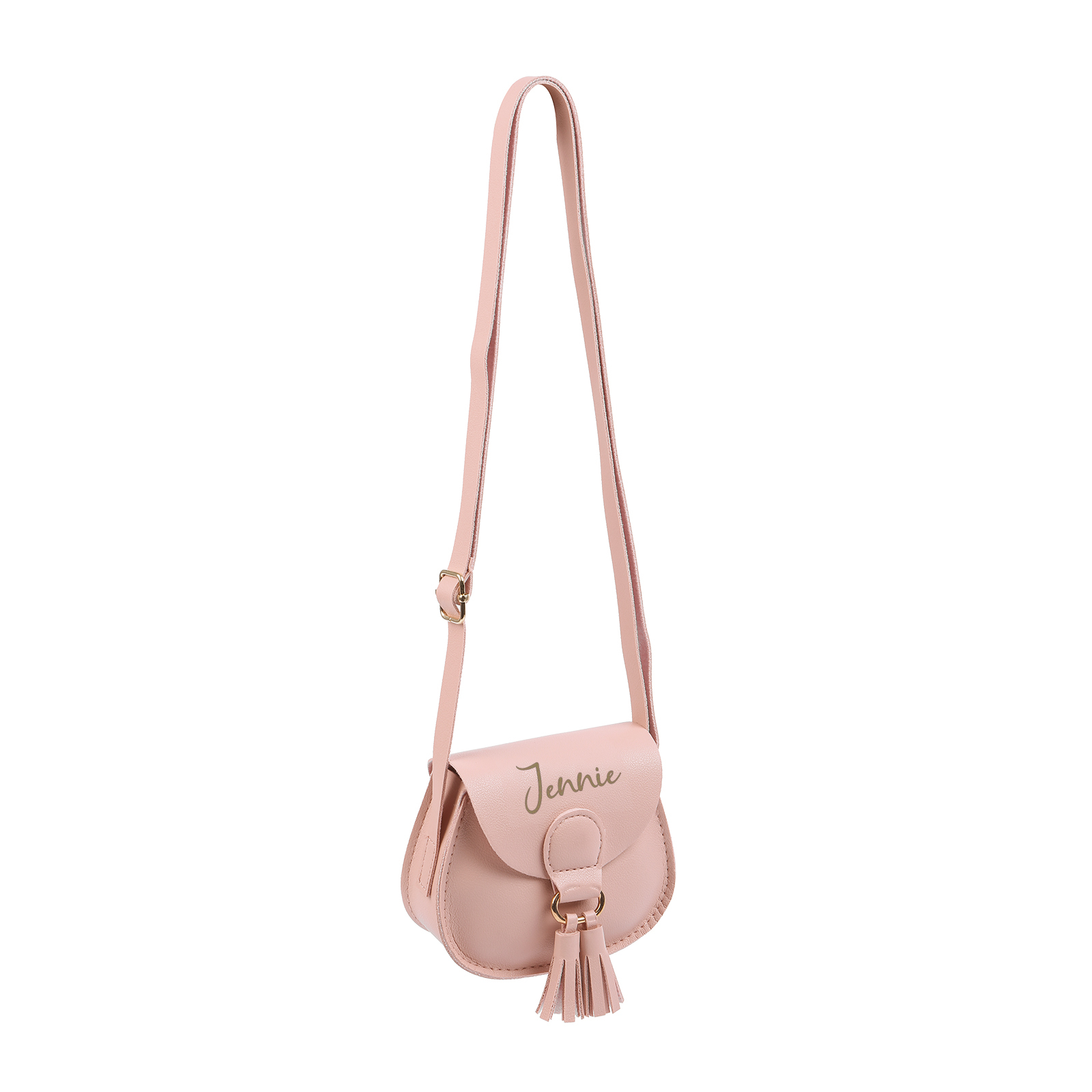 Custom Name Mini Tassel Crossbody Purse Bag for Girls - Personalised Gift In Multiple Colours