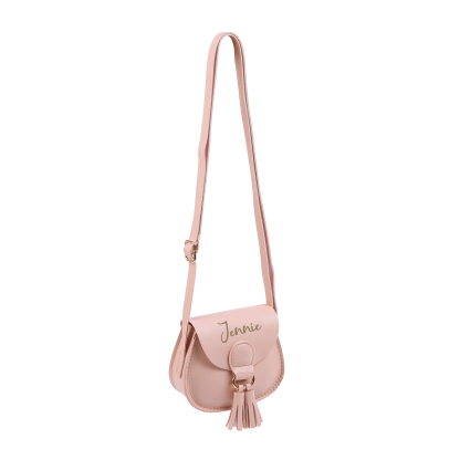 Custom Name Mini Tassel Crossbody Purse Bag for Girls - Personalised Gift In Multiple Colours