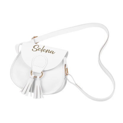 Custom Name Mini Tassel Crossbody Purse Bag for Girls - Personalised G
