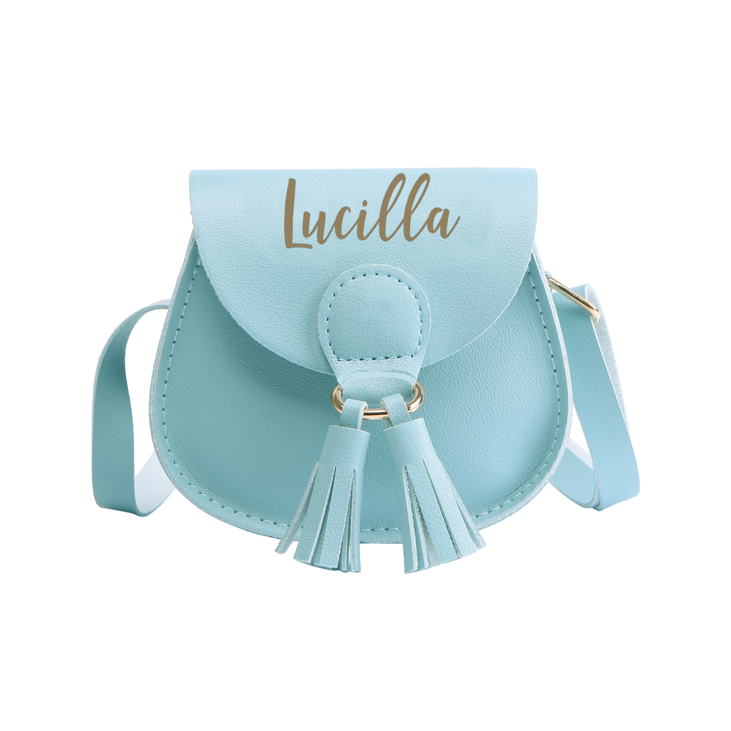 Custom Name Mini Tassel Crossbody Purse Bag for Girls - Personalised Gift In Multiple Colours