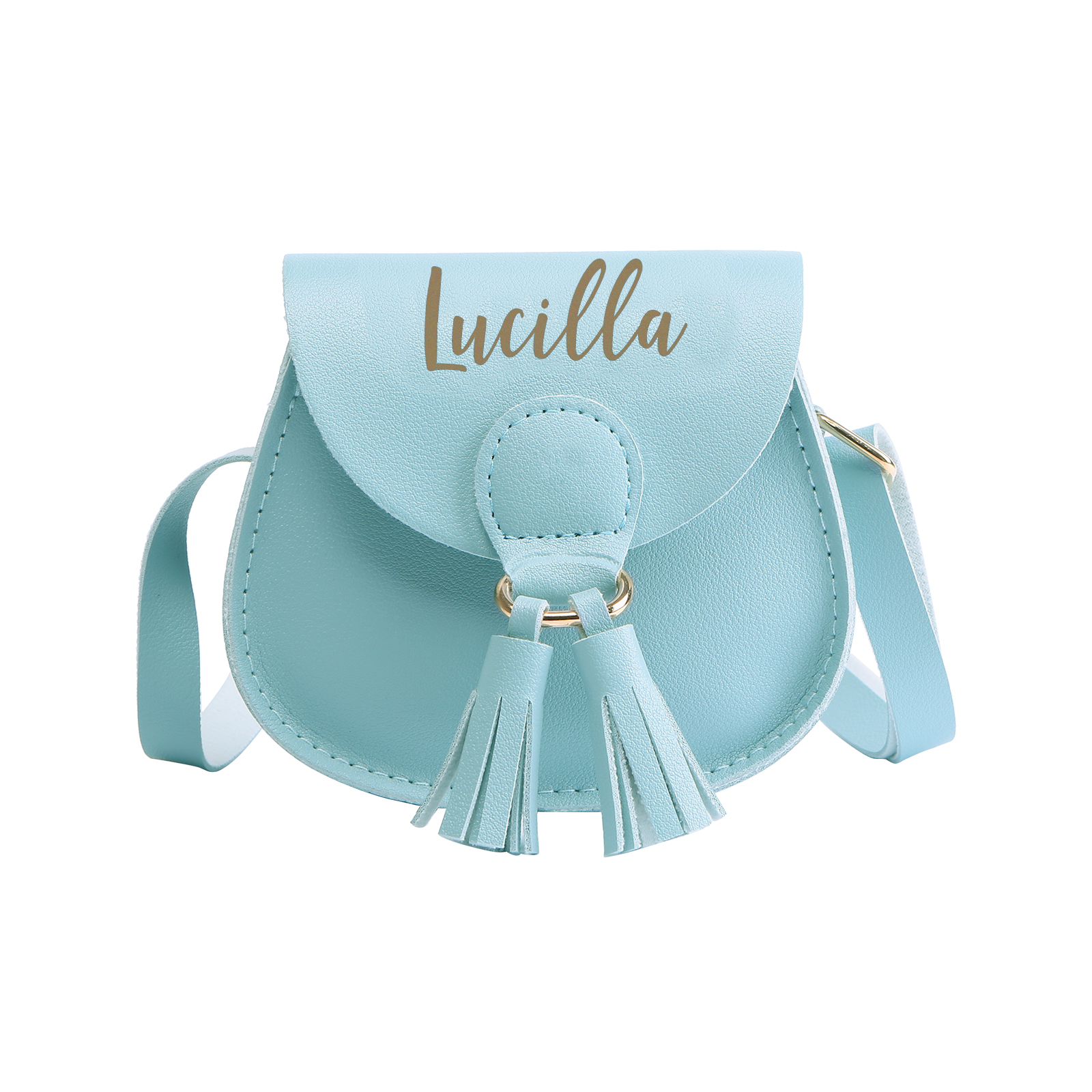 Custom Name Mini Tassel Crossbody Purse Bag for Girls - Personalised Gift In Multiple Colours