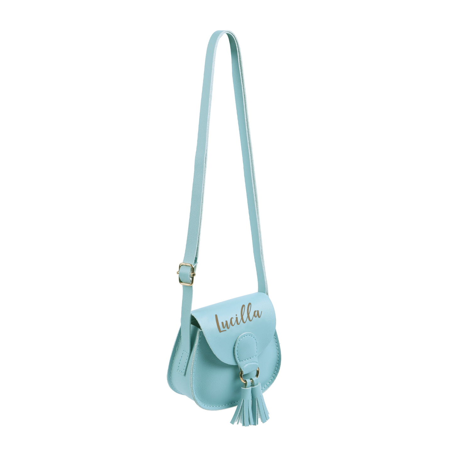 Custom Name Mini Tassel Crossbody Purse Bag for Girls - Personalised Gift In Multiple Colours
