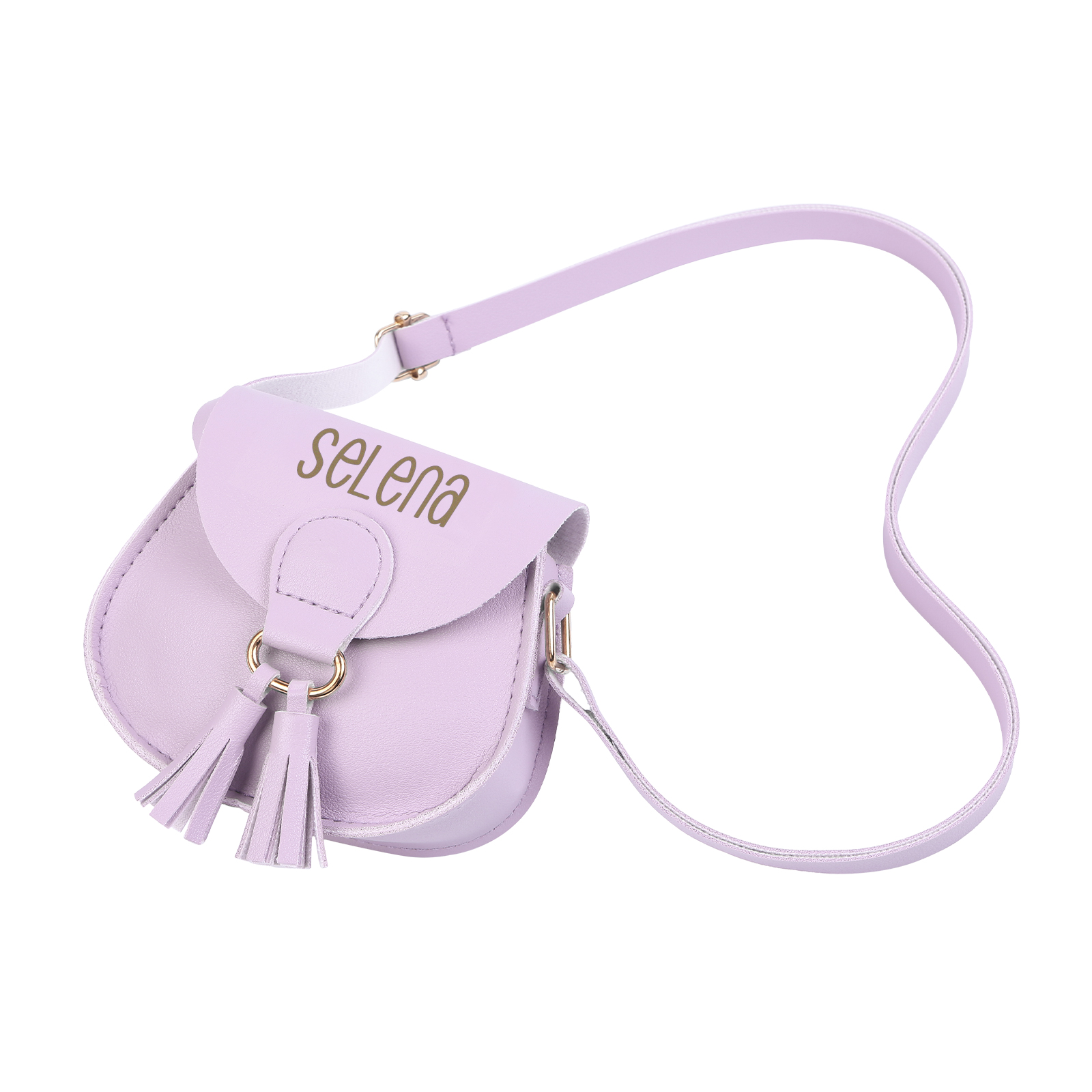 Custom Name Mini Tassel Crossbody Purse Bag for Girls - Personalised Gift In Multiple Colours
