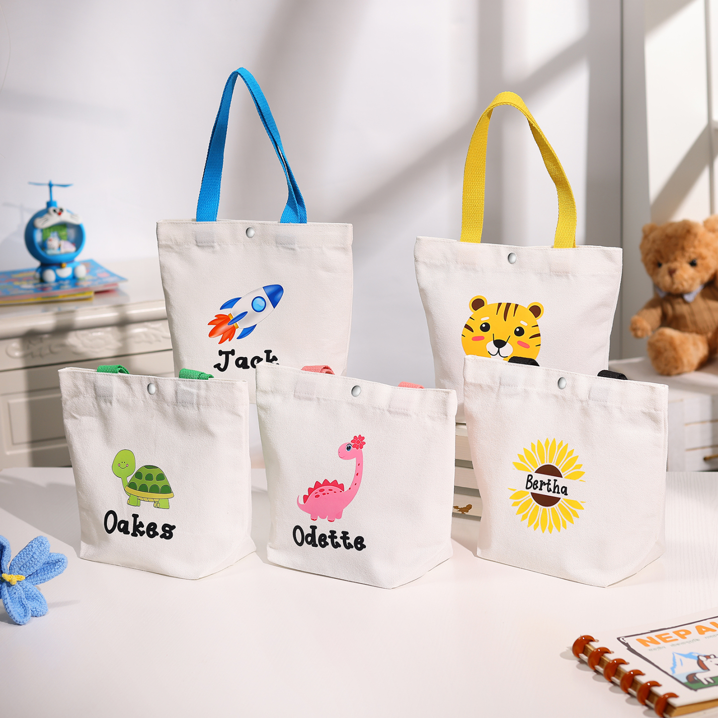 Personalised Back to School Tote Bag for Kids with Custom Name - Back to School Gift | Jessemade