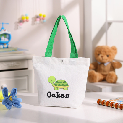 Personalised Back to School Tote Bag for Kids with Custom Name - Back