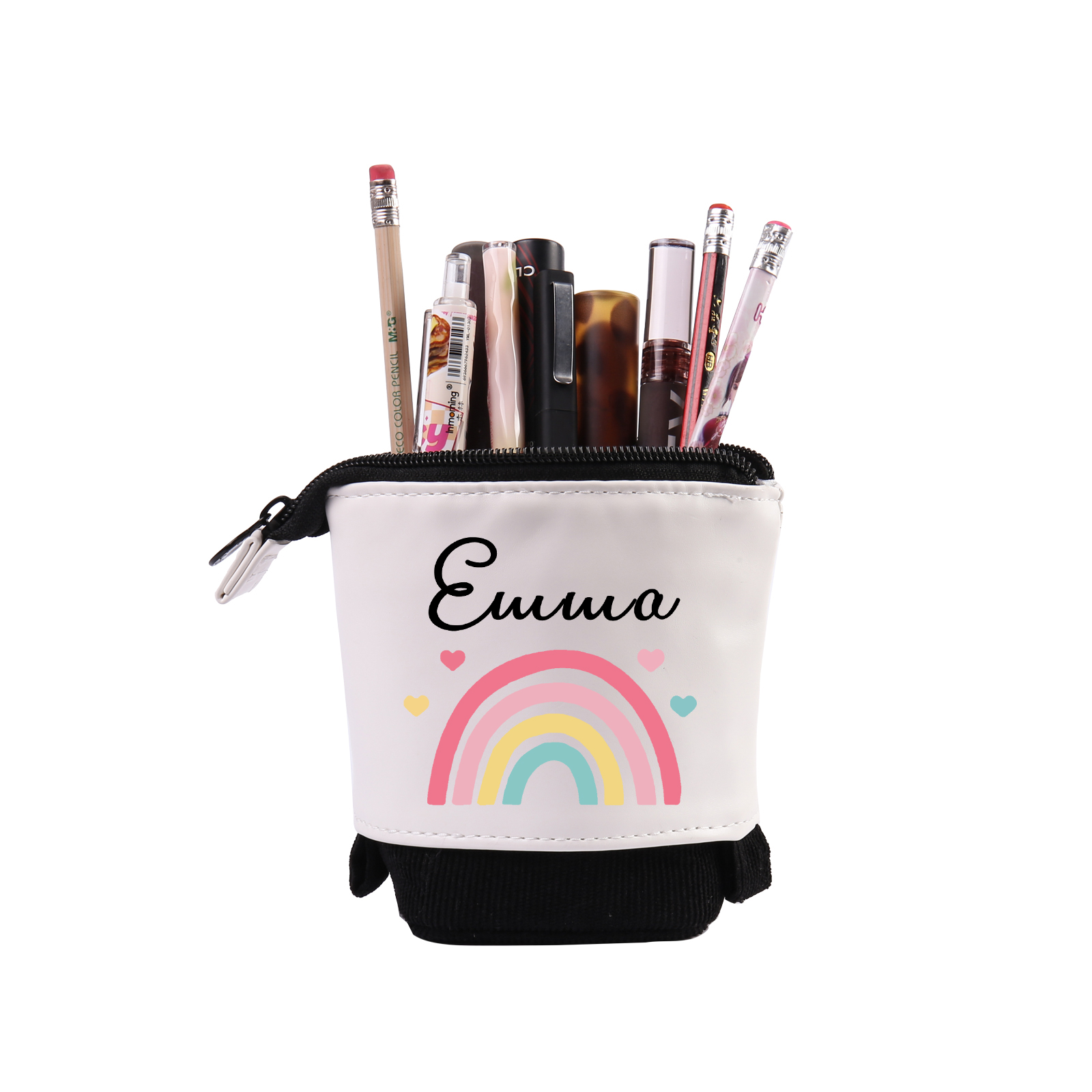 Personalized Rainbow Pencil Case Custom Name Pencil Case Back To School Gift For Boys/Girls