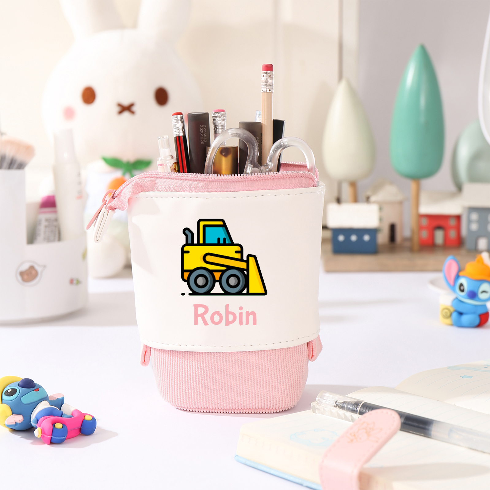 Personalized Name And Truck Pencil Case For Boys And Girls Back To School Gift