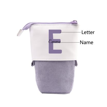 Personalized Pencil Case Custom Name And Letter Pencil Case Boys Girls Back To School Gift