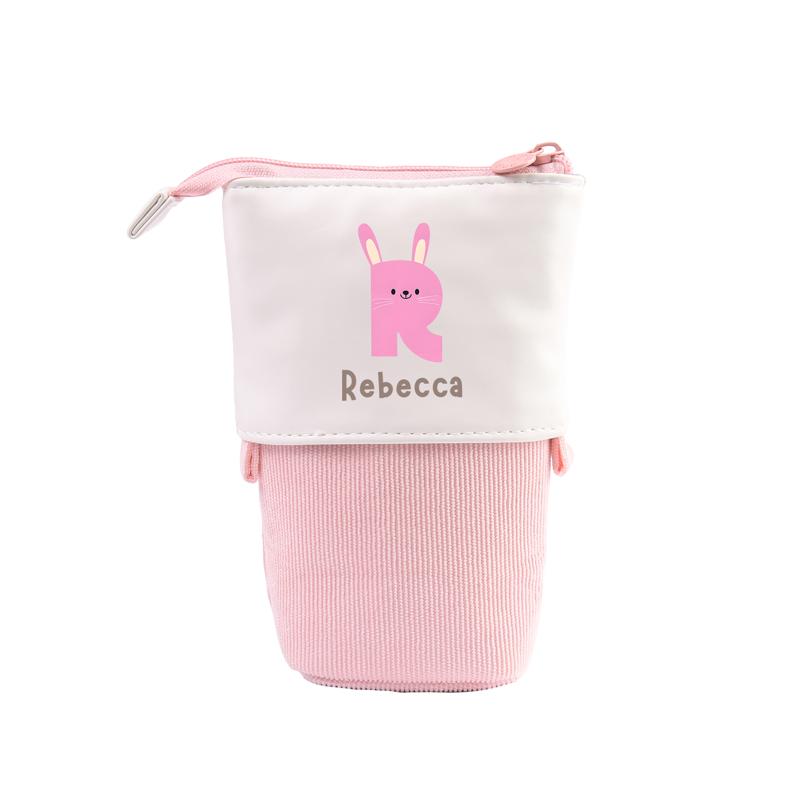 Personalized Pencil Case Custom Name & Letter Animals Pen Pouch Back To School Gift for Kids