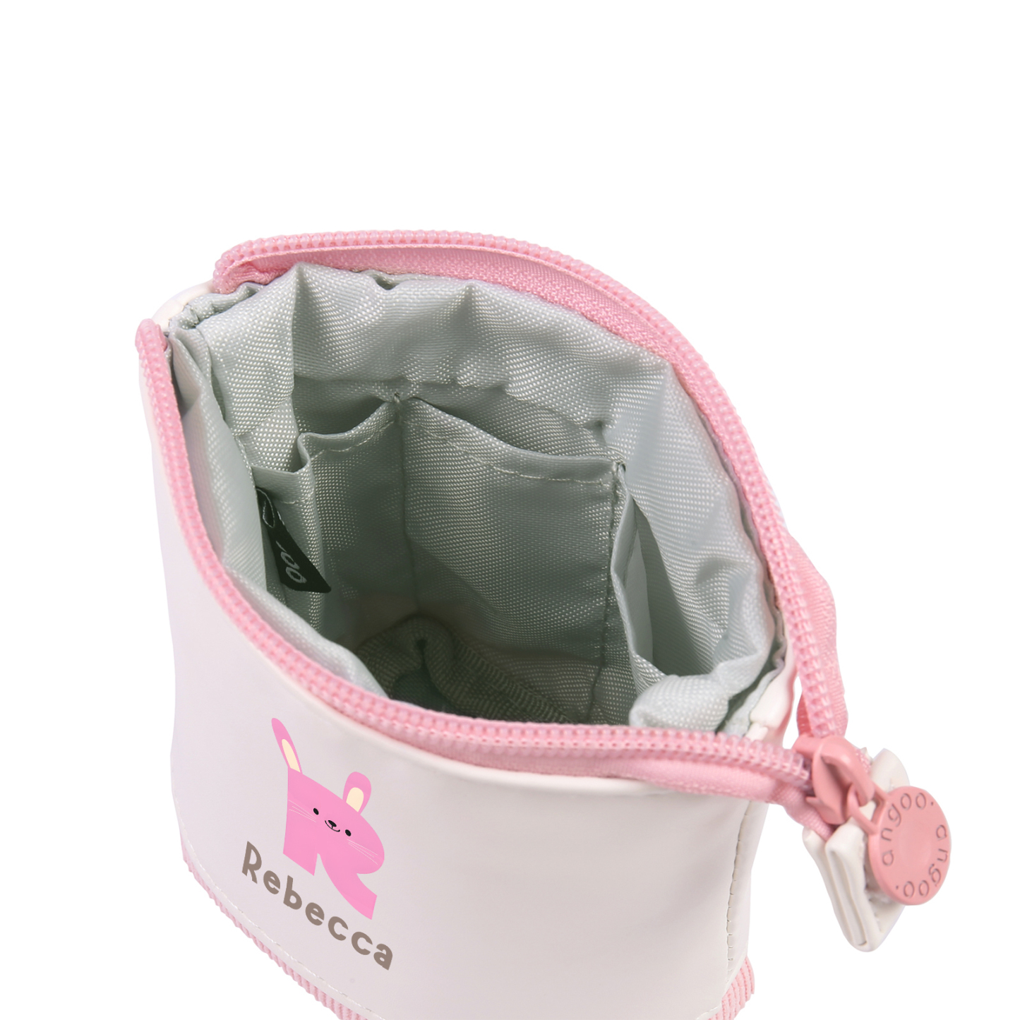 Personalized Pencil Case Custom Name & Letter Animals Pen Pouch Back To School Gift for Kids