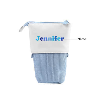 Personalized Pencil Case Custom Name Pen Pouch Back To School Gift for Boys Girls
