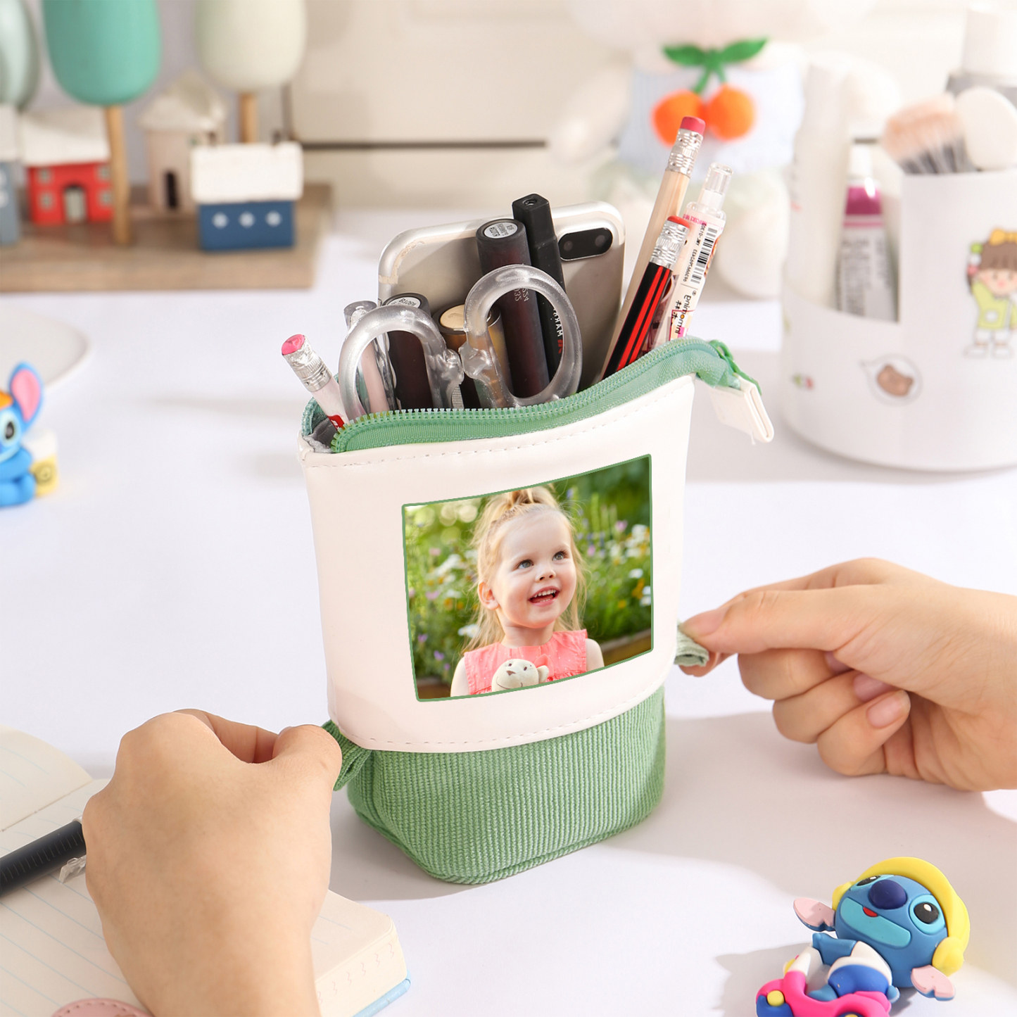 Personalized Pencil Case Custom Name and Photo Pencil Case Back to School Gift for Boys/Girls