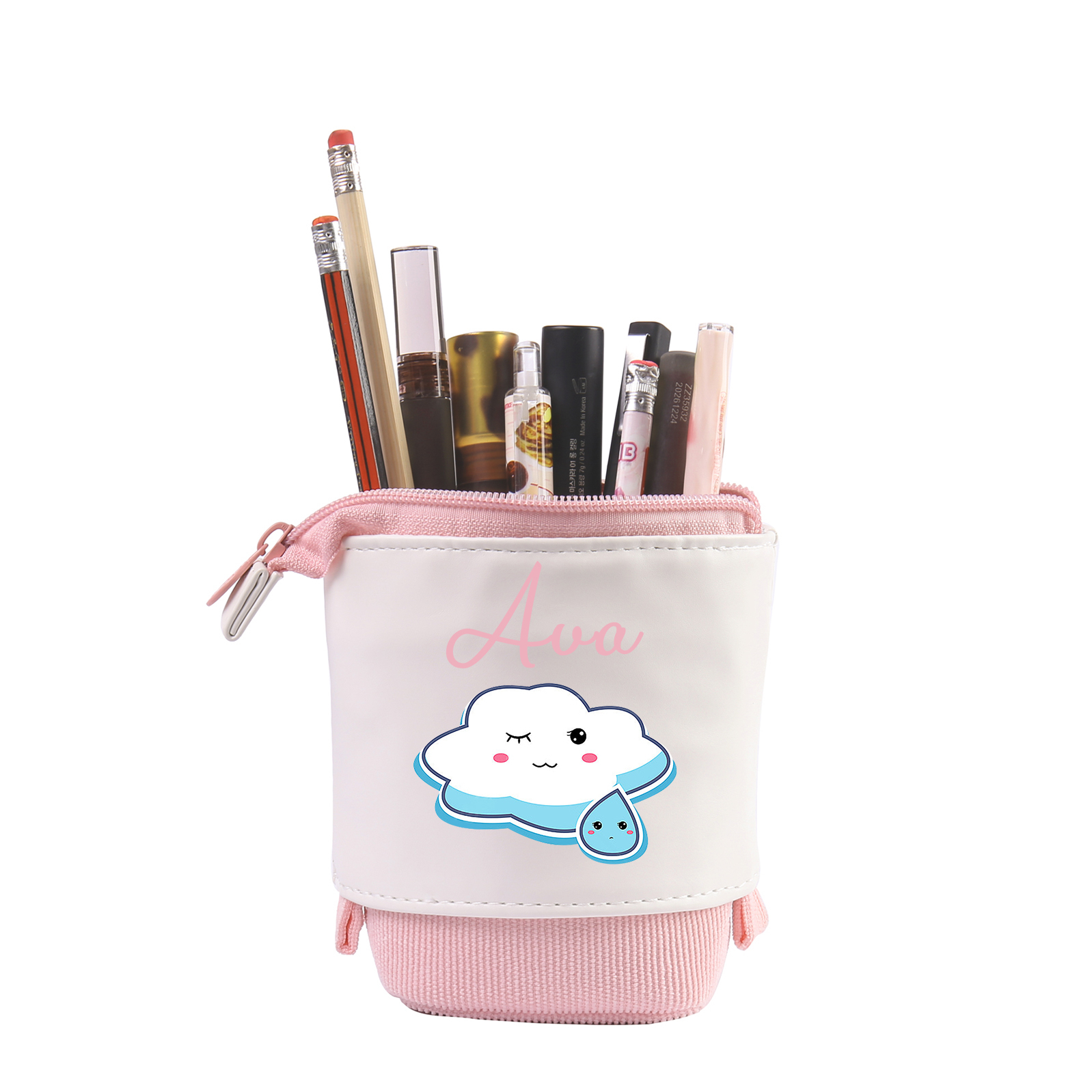 Personalized Pencil Case Custom Name Cloud Pencil Case Back To School Gift For Boy/Girl