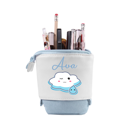 Personalized Pencil Case Custom Name Cloud Pencil Case Back To School Gift For Boy/Girl