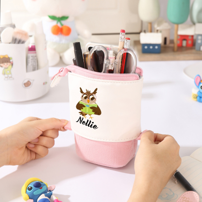 Personalized Pencil Case Custom Name And Animal Pencil Case Back To School Gift For Boys And Girls