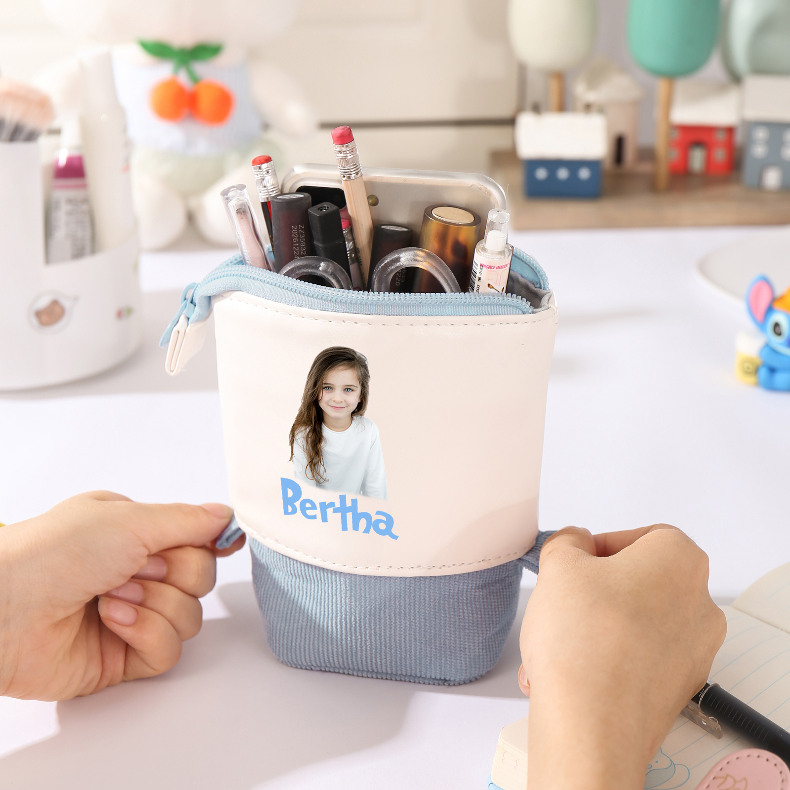 Personalized Pencil Case Custom Name And Photo Pencil Case Back To School Gift For Boys Girls