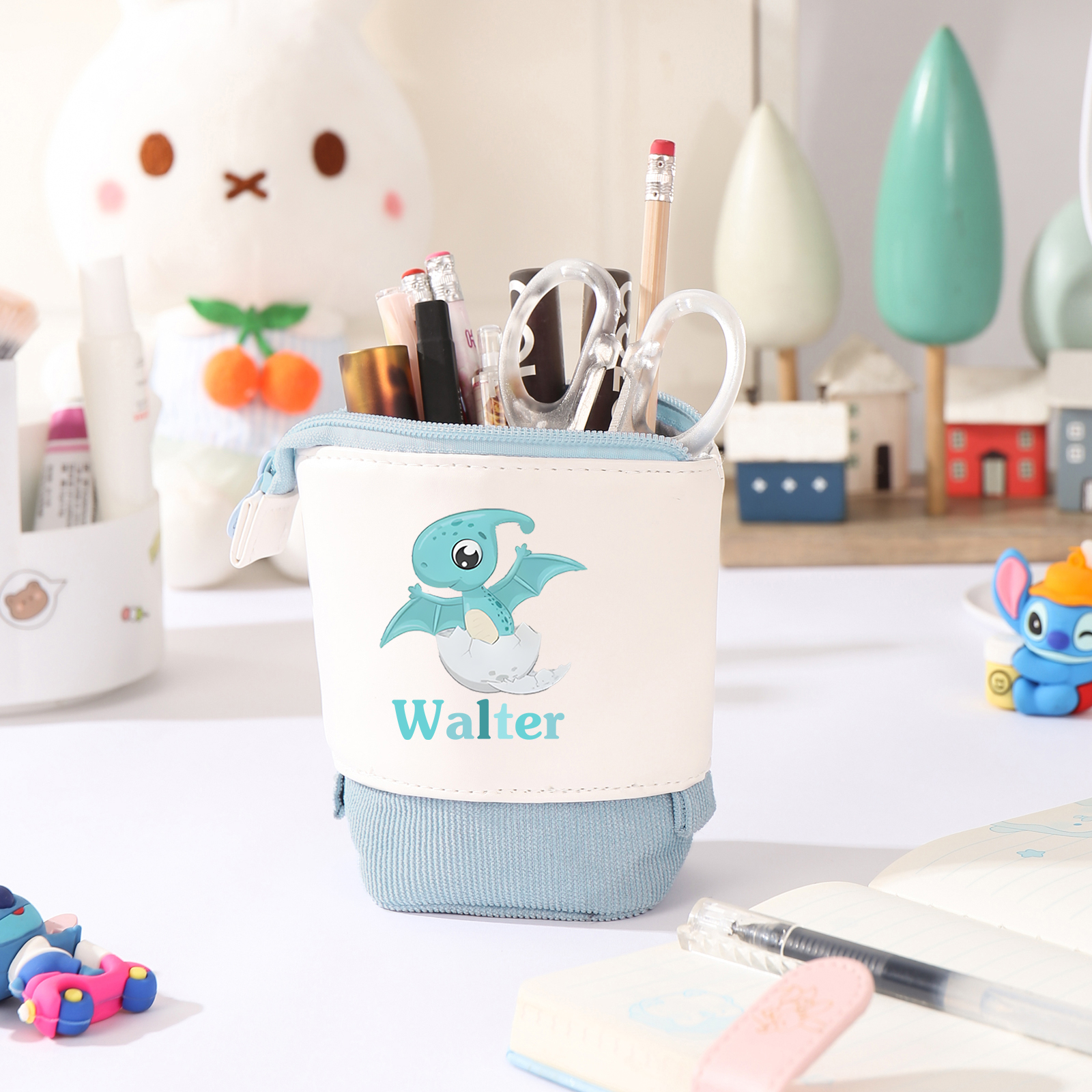 Personalized Pencil Case Custom Name And Dinosaur Pencil Case Back To School Gift For Boys Girls