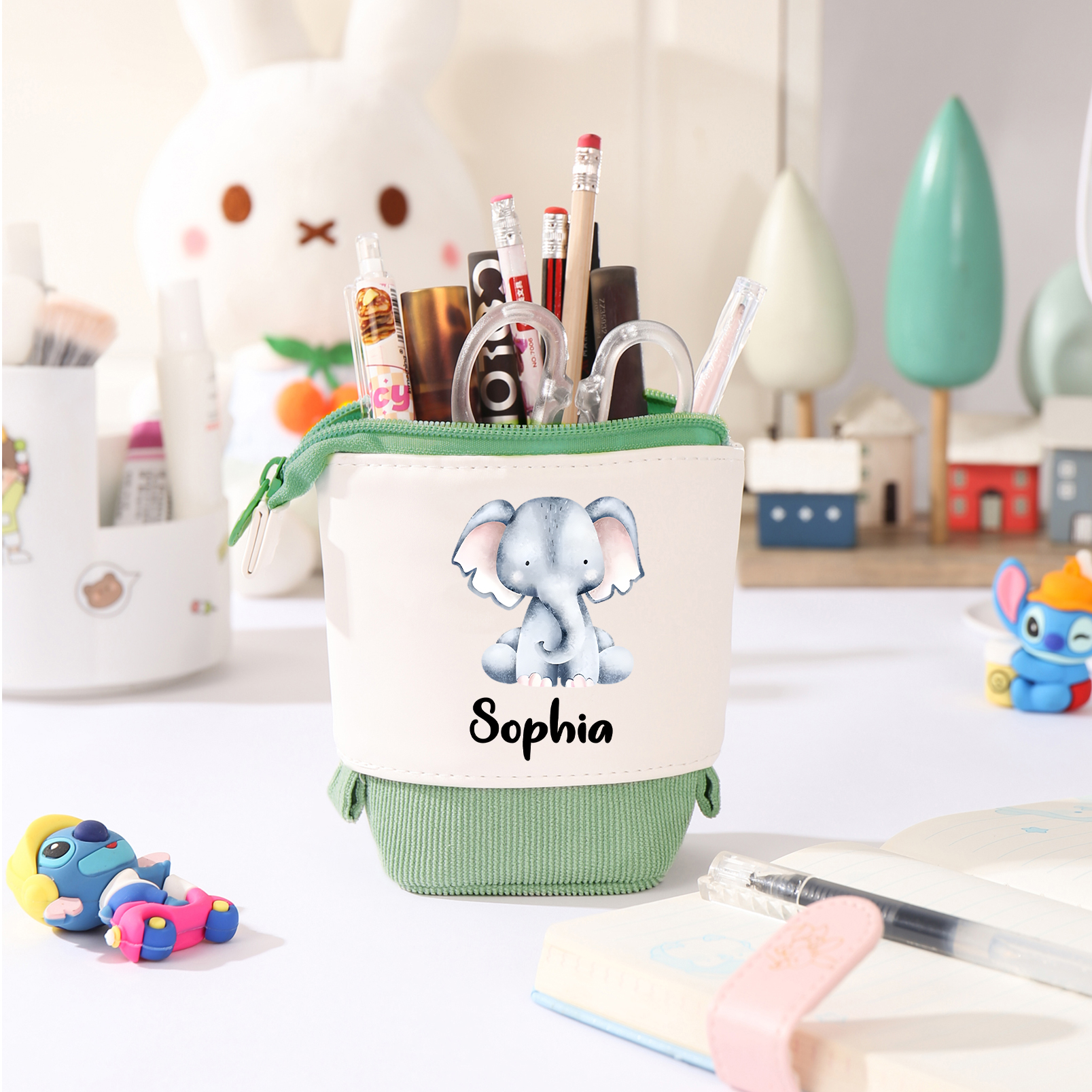 Personalized Pencil Case Custom Name And Letter Pencil Case Back To School Gift For Boys Girls