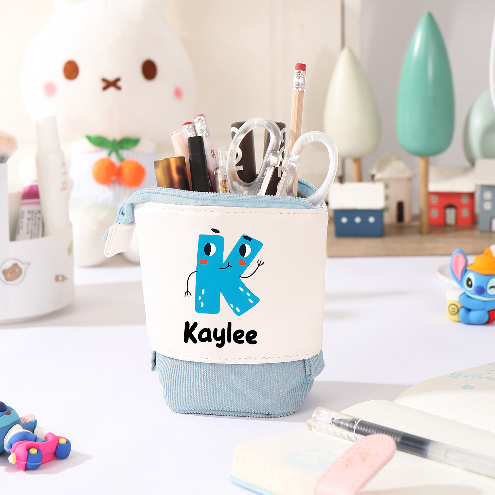 Personalized Pencil Case Custom Name And Letter Pencil Case Back To School Gift For Boys Girls