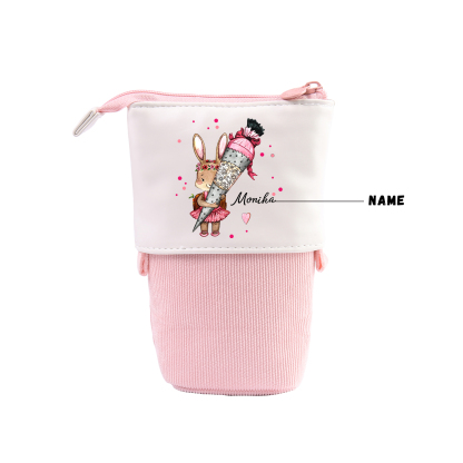 Personalized Pencil Case Custom Name Rabbit Pencil Case Back To School Gift For Boys Girls