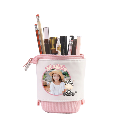 Personalized Pencil Case Custom Name And Animal Pencil Case Back To School Gift For Boys Girls