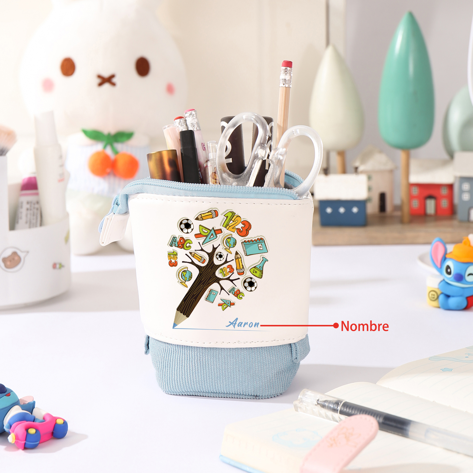 Personalized Pencil Case Custom Name And Animal pattern Pencil Case Back To School Gift For Boys Girls