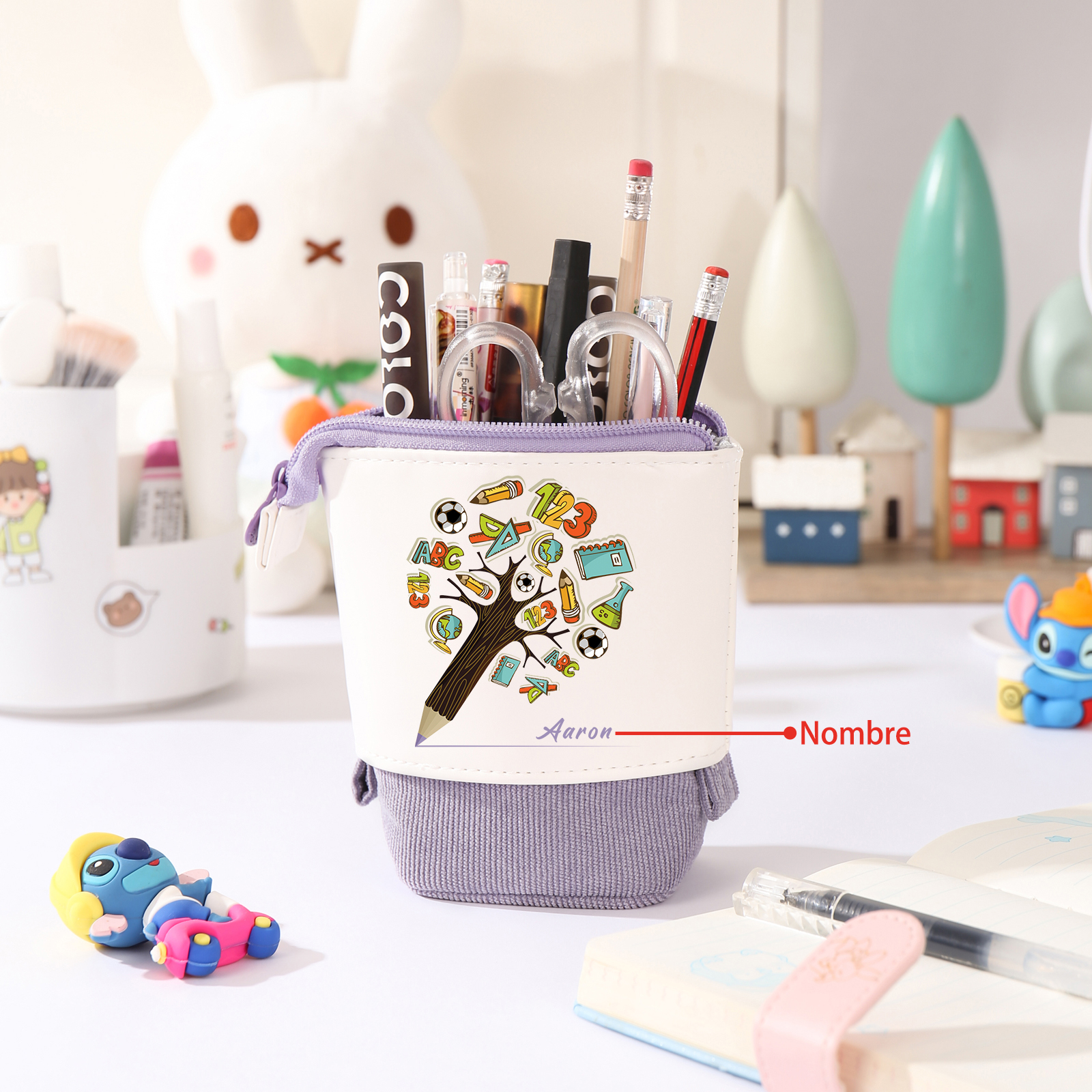 Personalized Pencil Case Custom Name And Animal pattern Pencil Case Back To School Gift For Boys Girls