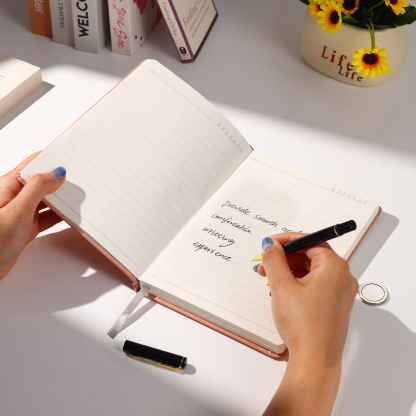 Personalised Floral Initial A5 Notebook Gift Set with Name – Custom Stationery Present for Every Occasion | Jessemade