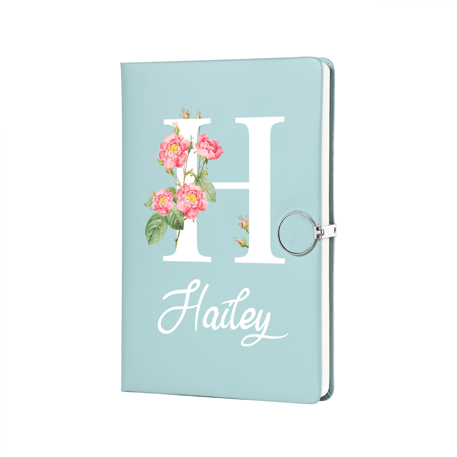 Personalised Floral Initial A5 Notebook Gift Set with Name – Custom Stationery Present for Every Occasion | Jessemade