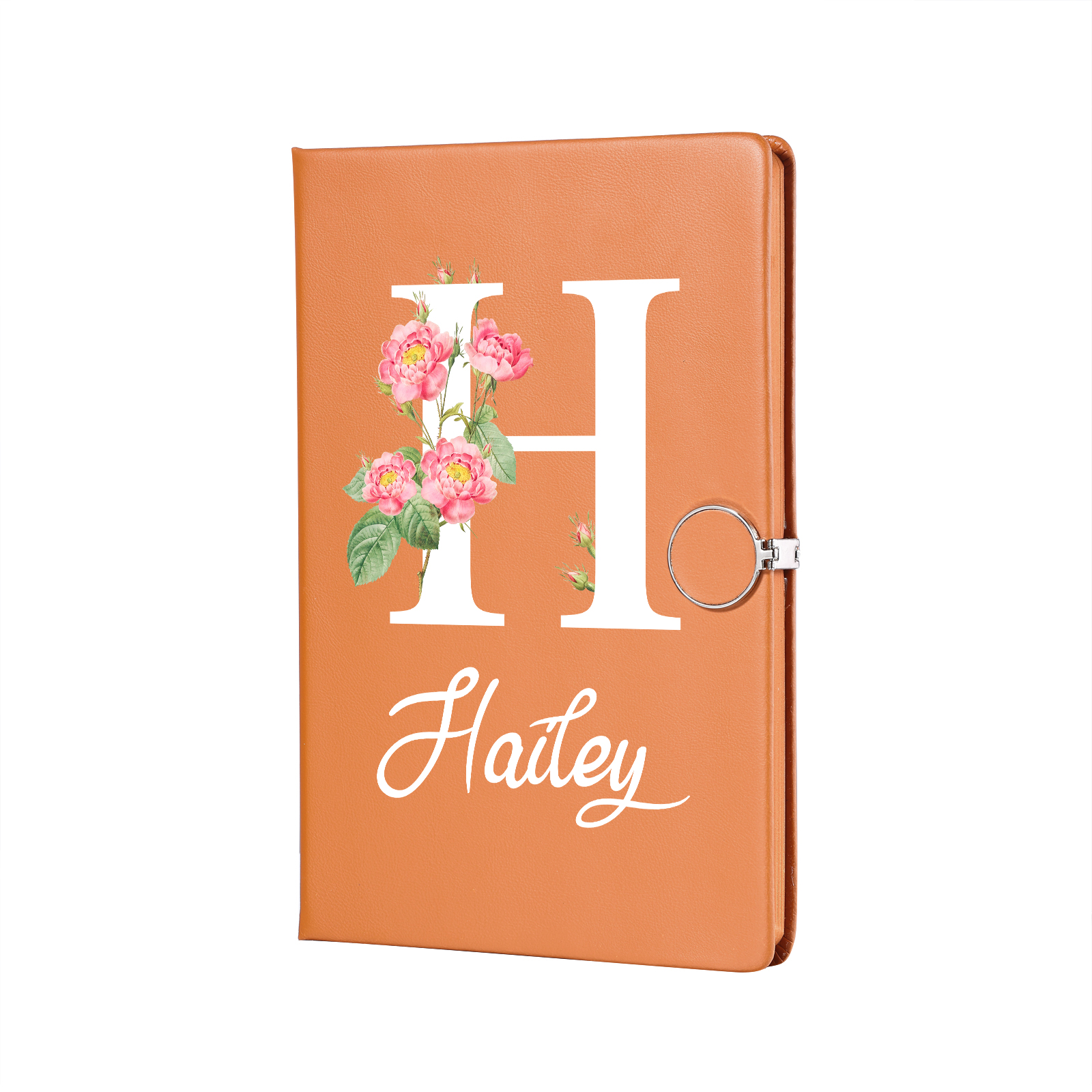 Personalised Floral Initial A5 Notebook Gift Set with Name – Custom Stationery Present for Every Occasion | Jessemade