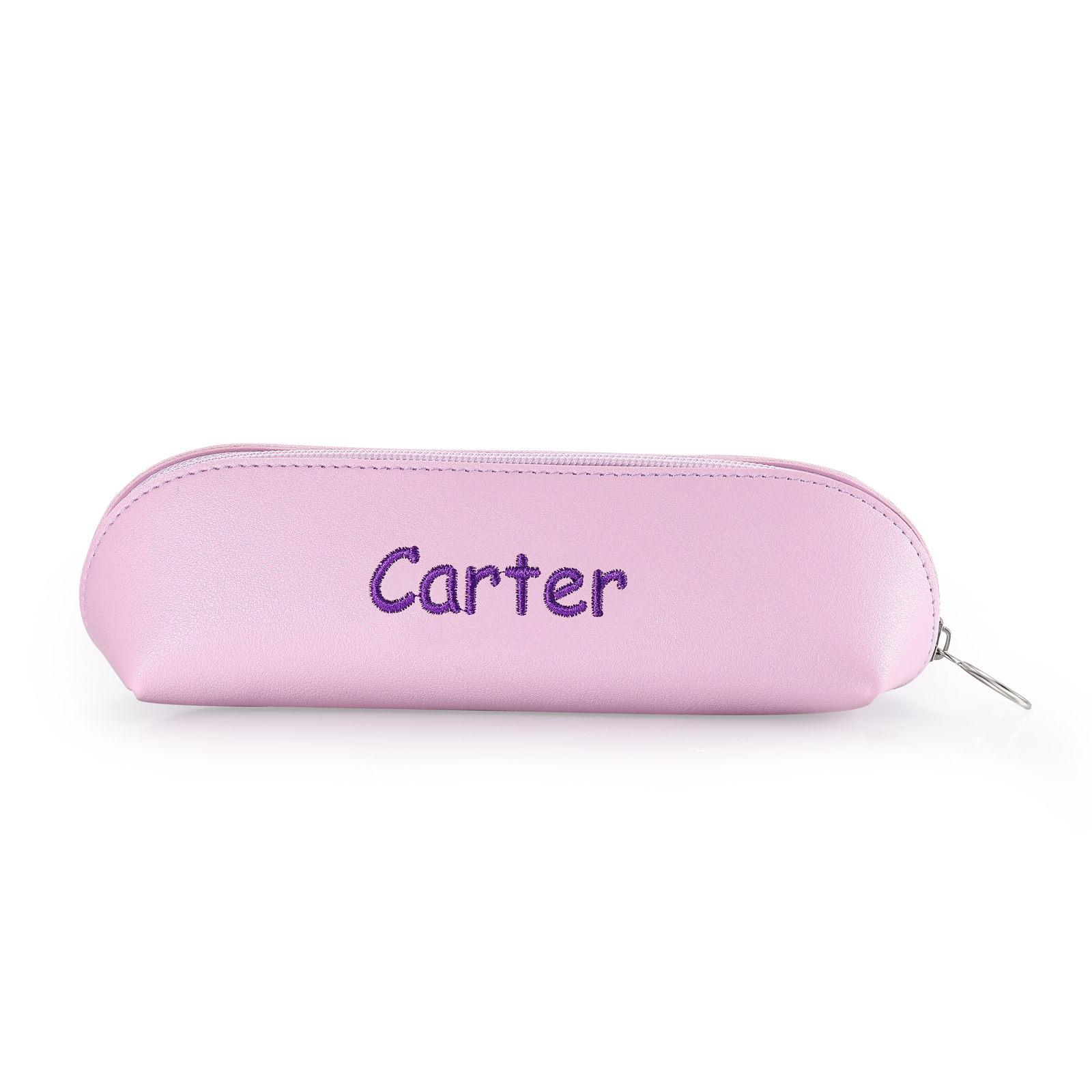 1 Name Personalised Pencil Case for Girls & Boys – PU Leather with Custom Embroidery | Jessemade