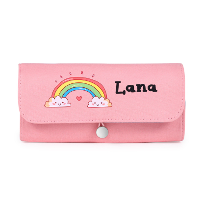 Personalised Cute Pencil Case with Custom Name & Pattern for Kids | Jessemade