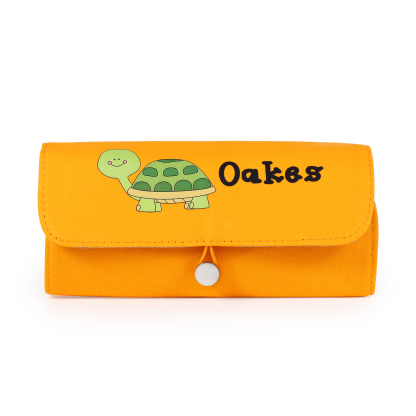 Personalised Cute Pencil Case with Custom Name & Pattern for Kids | Jessemade