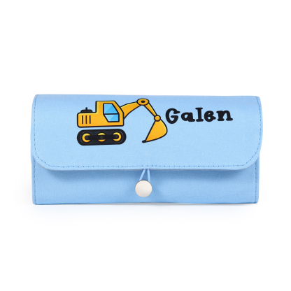 Personalised Cute Pencil Case with Custom Name & Pattern for Kids | Jessemade