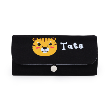 Personalised Cute Pencil Case with Custom Name & Pattern for Kids | Jessemade