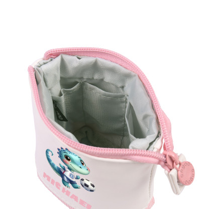 Personalised Corduroy & PU Leather Dinosaur Pencil Case – Cute Custom Pencil Holder-Back To School Gift For Boys/Girls | Jessemade