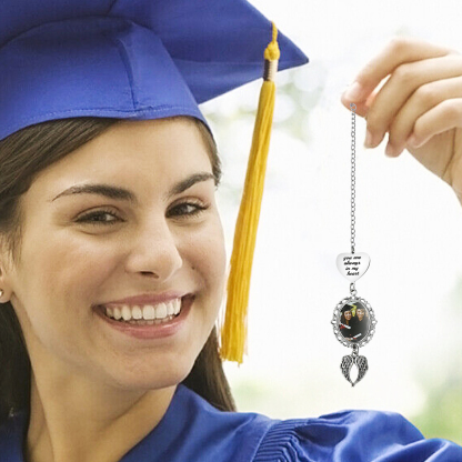 2024 Graduation Gifts - Personalised Photo & Text Angel Wings Pendant Graduation Gift for Him/Her