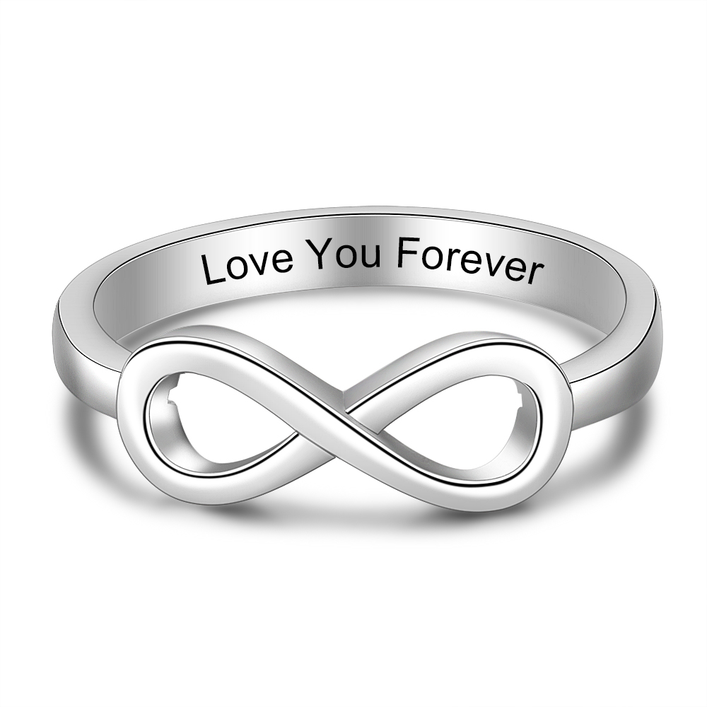 Infinity Love Promise Ring Sizes 5-12 For Women