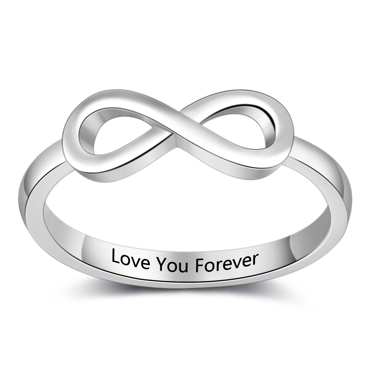 Infinity Love Promise Ring Sizes 5-12 For Women