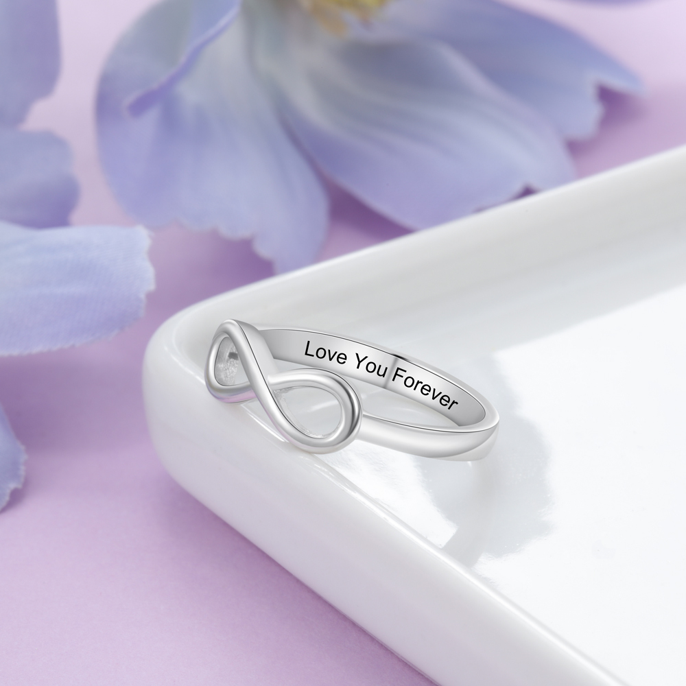 Infinity Love Promise Ring Sizes 5-12 For Women
