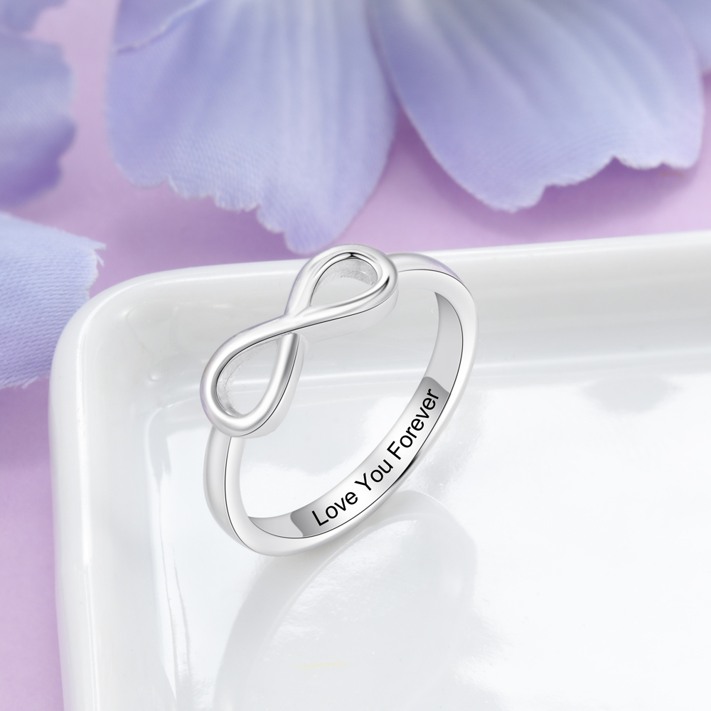 Infinity Love Promise Ring Sizes 5-12 For Women