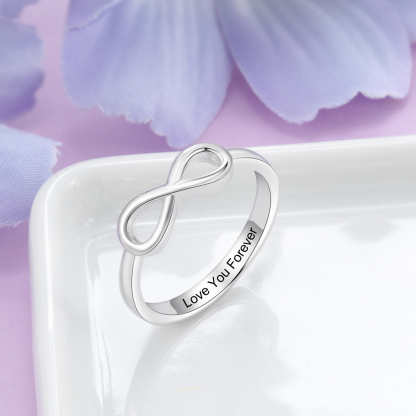 Infinity Love Promise Ring Sizes 5-12 For Women