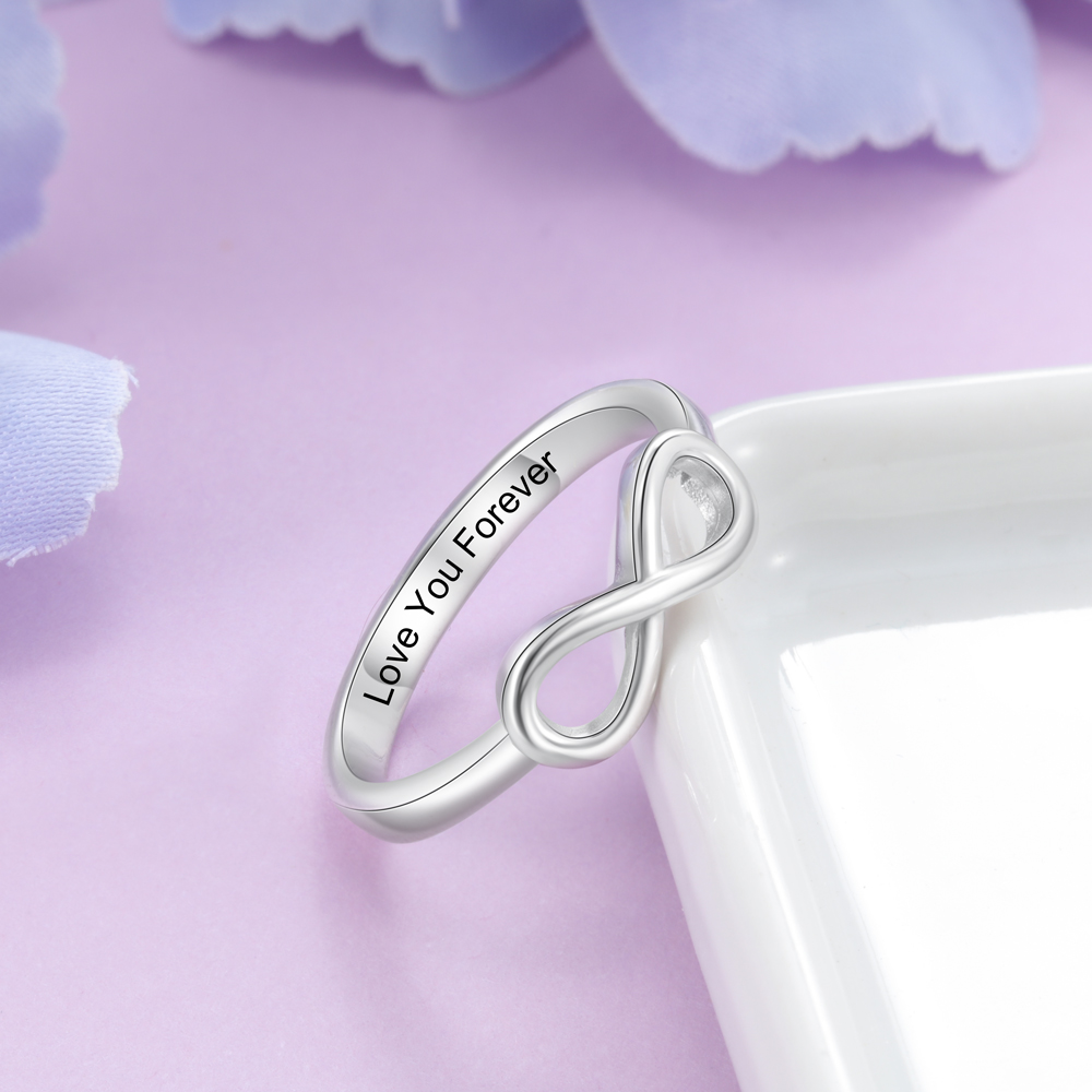 Infinity Love Promise Ring Sizes 5-12 For Women