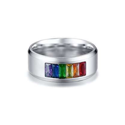S925 Rainbow Ring Gay Pride Gifts for Her